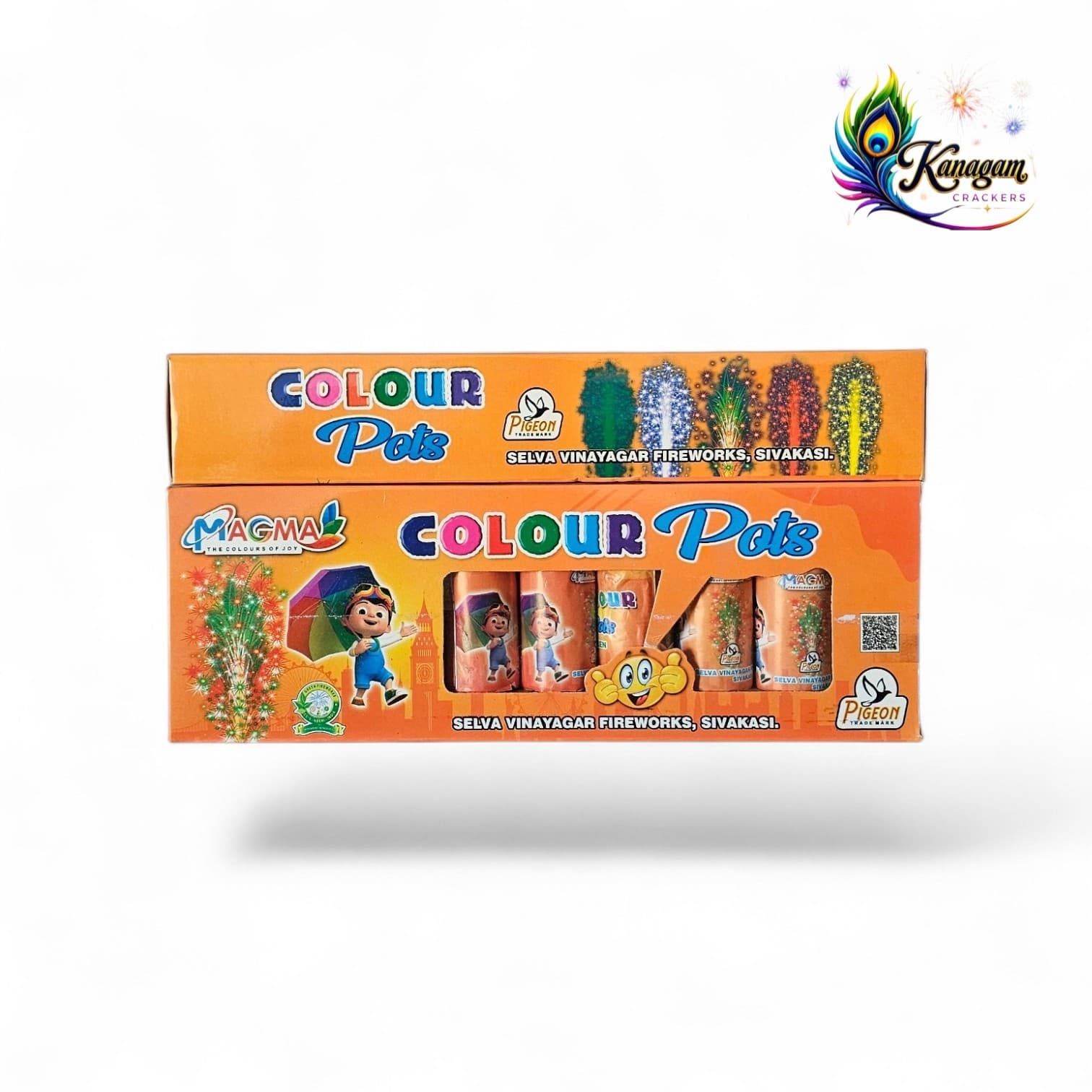 COLOUR POTS ( 5 COL 5 PCS)